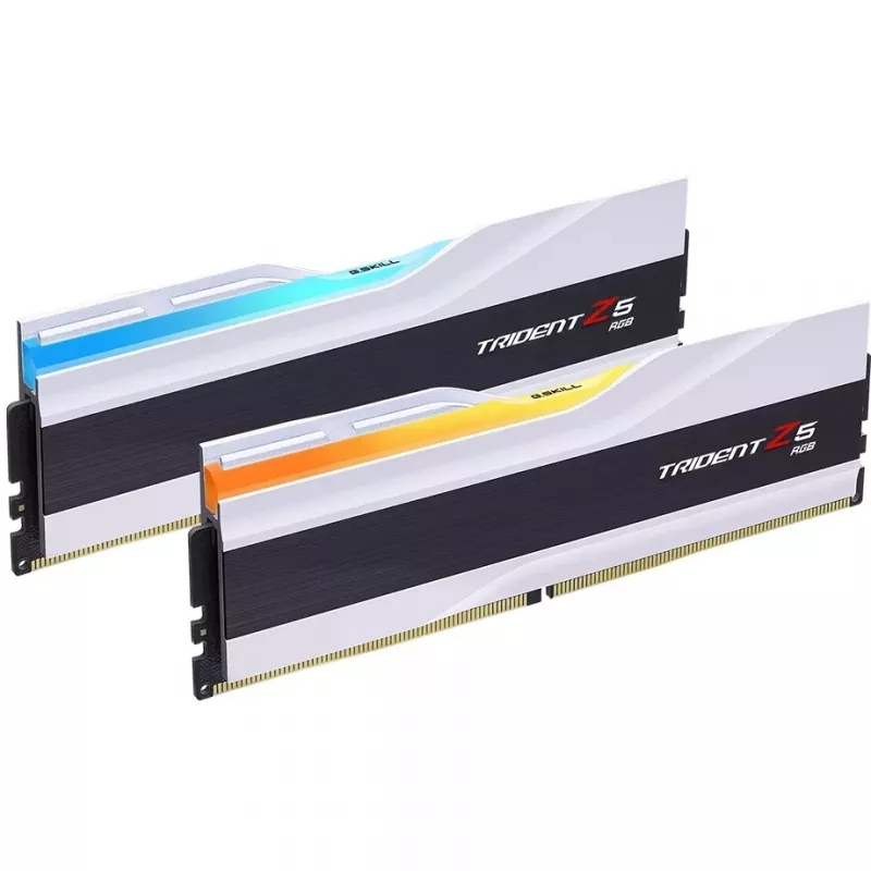 DIMM 32 GB DDR5-6000 (2x 16 GB) Dual-Kit, Arbeitsspeicher weiß, F5-6000J3238F16GX2-TZ5RW, Trident Z5 RGB, INTEL XMP