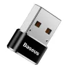 Baseus Adapter USB męski na Type-C żeński Czarny