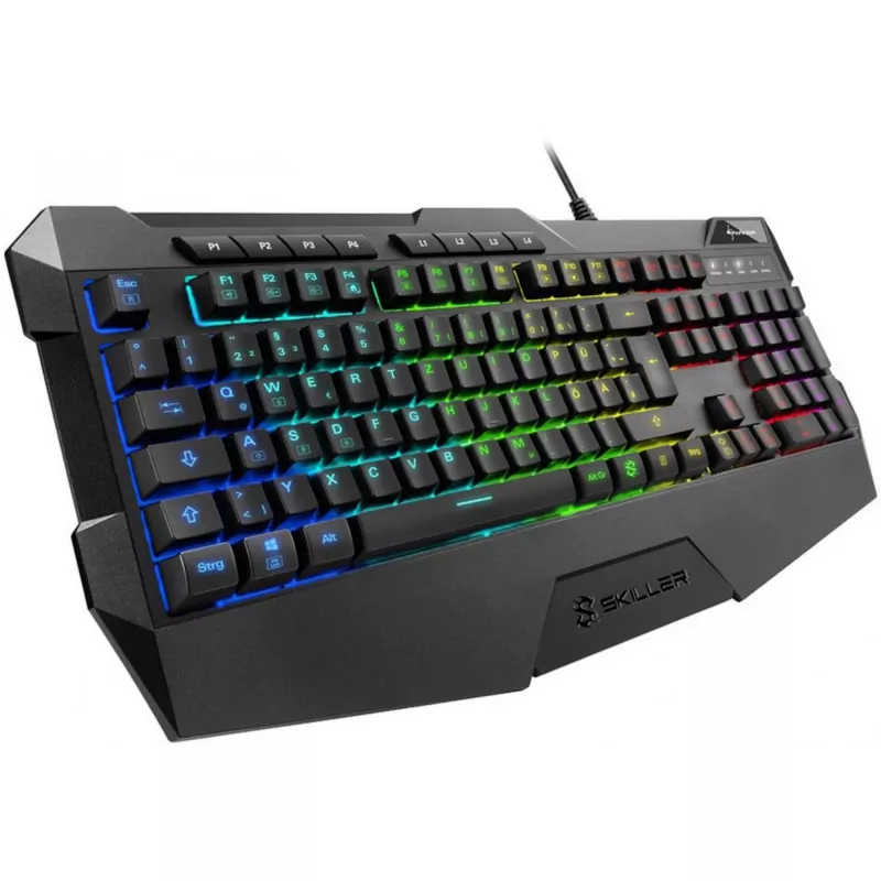 Klawiatura gamingowa Sharkoon SKILLER SGK4 USB QWERTZ niemiecka czarna