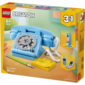 Zestaw konstrukcyjny LEGO Creator 3-w-1 31174 Telefon retro, 383 elementy, od 8 lat, 70×110×150 mm