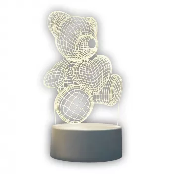 Lampka nocna Extralink HOME 3D serce iluzja optyczna lampka nocna USB