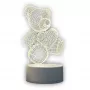 Lampka nocna Extralink HOME 3D serce iluzja optyczna lampka nocna USB
