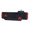Klawiatura gamingowa GEMBIRD GGS-UMG4-02 104-klawiszowa pełnowymiarowa USB QWERTY US English z myszą, czarna