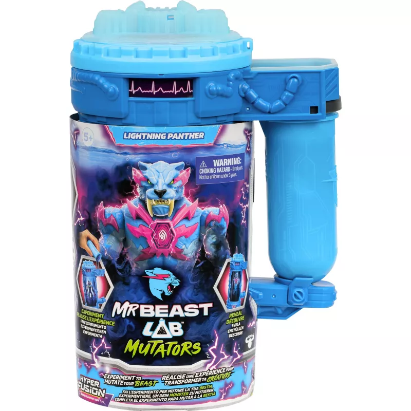Figurka kolekcjonerska Lightning Panther Usorteret Mr. Beast Lab Mutators Mutation Chamber