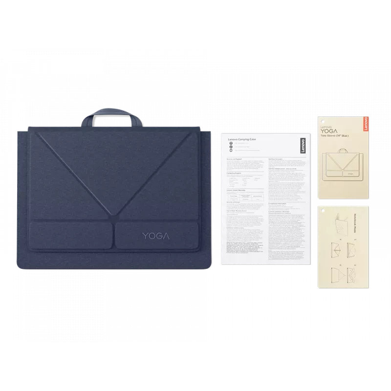Lenovo Yoga Tote Sleeve | Pasuje do rozmiaru do 14 cali | Etui | Niebieski