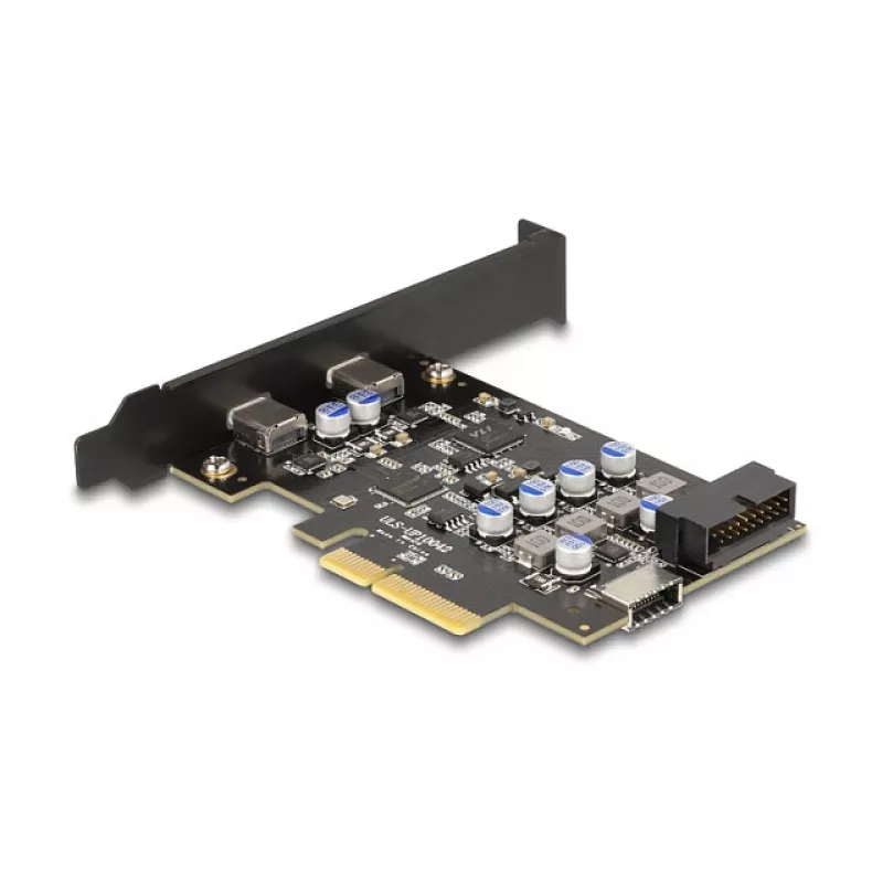 Karta PCI Express x4 DELOCK 90345 z 2 zewnętrznymi portami USB Type-C