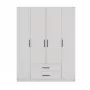 Topeshop ROMANA 160 BIEL KPLB bedroom wardrobe/closet 11 shelves 4 drzwi(s) biały
