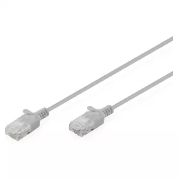 Kabel krosowy DIGITUS CAT 6 U-UTP cienki, 2 m, szary