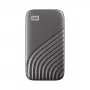 WD My Passport SSD WDBAGF0040BGY - SSD - szyfrowany - 4 TB - zewnętrzny (przenośny) - USB 3.2 Gen 2 (złącze USB-C) - 256-bitowy AES - Szary