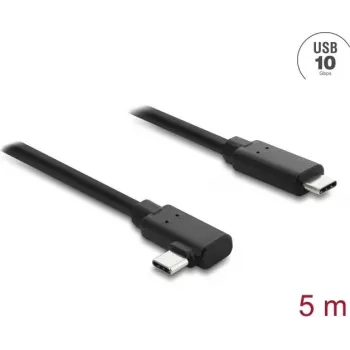 DELOCK aktywny optyczny kabel USB typu C na USB typu C 10 Gb/s, kątowe wtyczki, 5 m