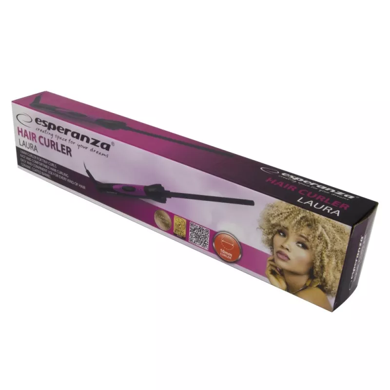 Lokówka Esperanza EBL014 powłoka ceramiczna, 25 W, maks. 180°C, przewód 1,8 m, czarna