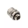 Proste złącze G1/4 cala do 10/8 mm - błyszczące srebrne