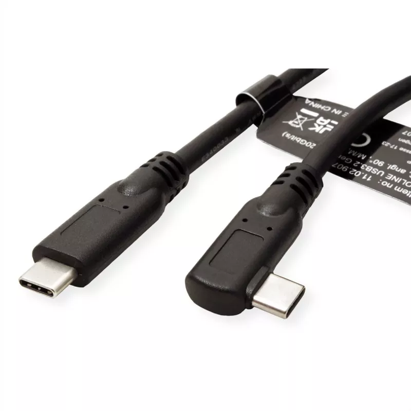 Secomp 11.02.9075 Kabel USB 1 m USB 3.2 Gen 2 (3.1 Gen 2) USB-C Czarny (11.02.9075)