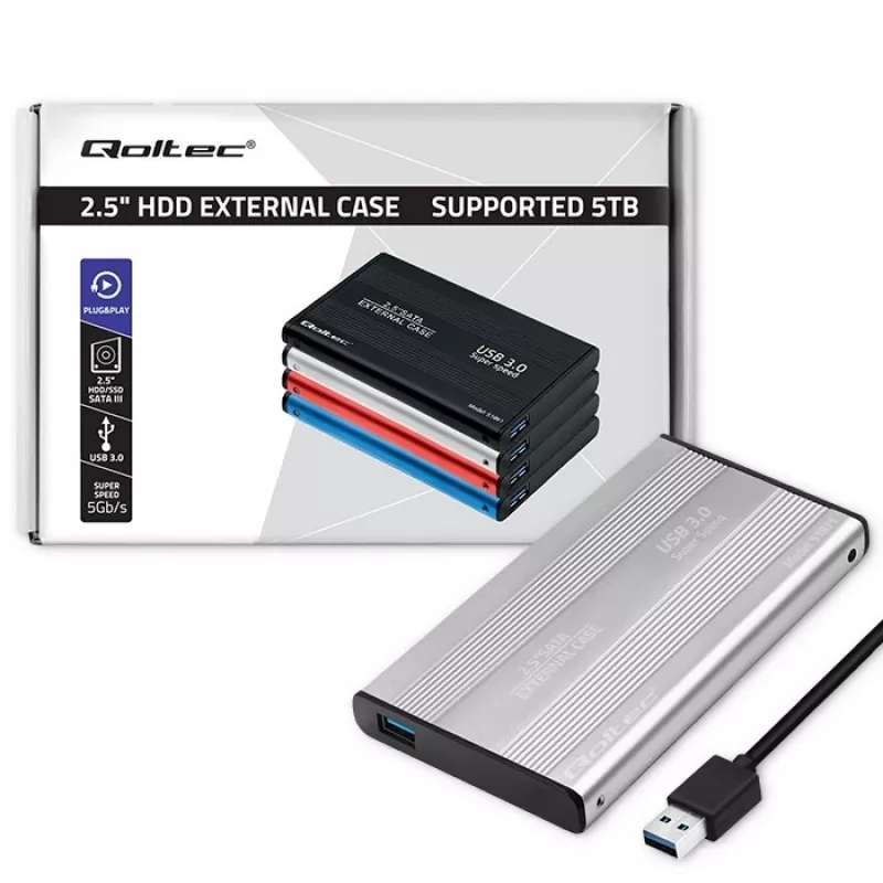 Obudowa na dysk twardy HDD SSD 2,5 cala SATA3, USB3.0