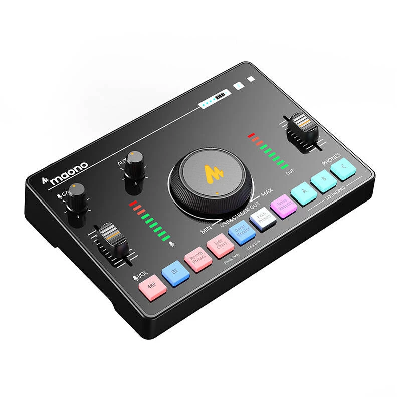 Mikser audio MAONO AMC2 Neo, 2-kanałowy mikser USB z łącznością USB