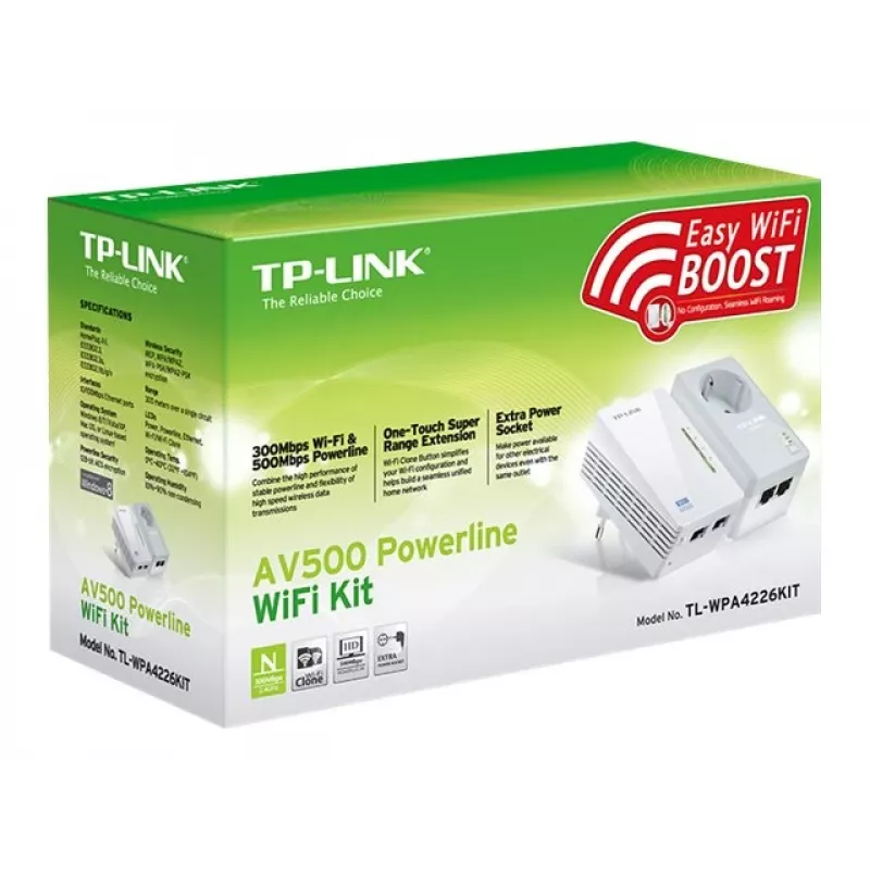 Zestaw Powerline Wi-Fi TP-Link AV500 600 Mbit/s Ethernet