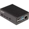 Obudowa aluminiowa do Raspberry Pi 4 B (czarna (matowa))