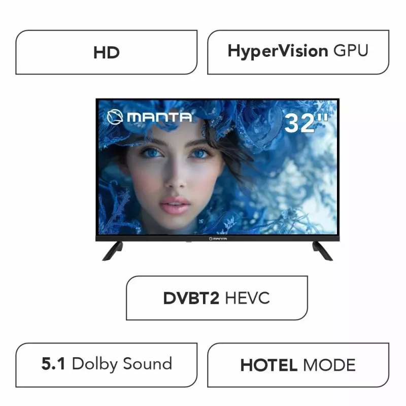 Telewizor LED MANTA MATV001LHN32 32 cale HD ready