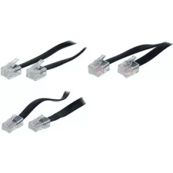 Kabel telefoniczny ShiverPeaks BS70090-6/6 10 m Czarny
