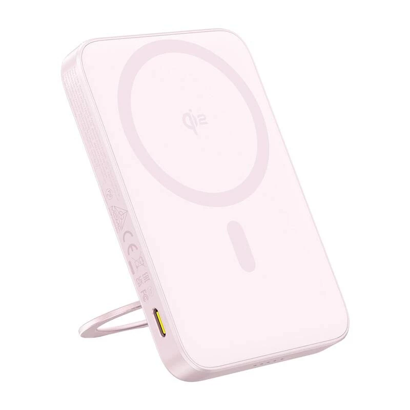Power bank Baseus PicoGo Qi2 5000 mAh 20 W różowy