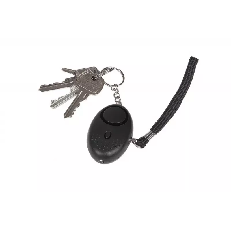 Alarm osobisty GUARD YC-003-BL — 120 dB, latarka LED, baterie LR41, przenośne urządzenie bezpieczeństwa
