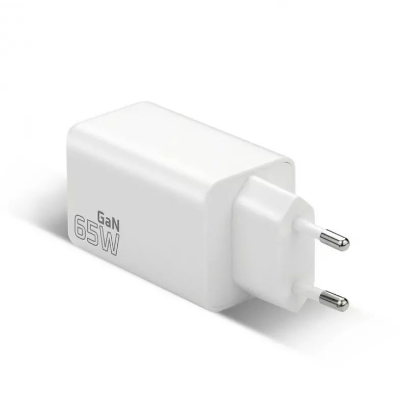 Ładowarka sieciowa everActive SQ-655Q 65W, 1×USB-A + 2×USB-C szybkie ładowanie
