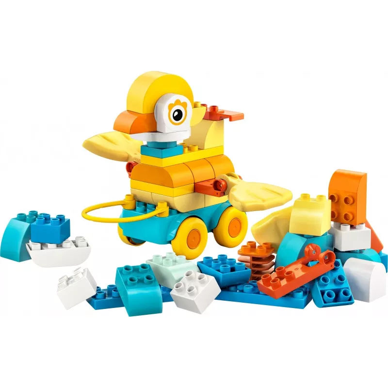 Zestaw klocków LEGO DUPLO 3w1 Zwierzęta na kółkach 10448 — Zestaw konstrukcyjno-zabawowy DUPLO, 58 elementów, od 2 lat