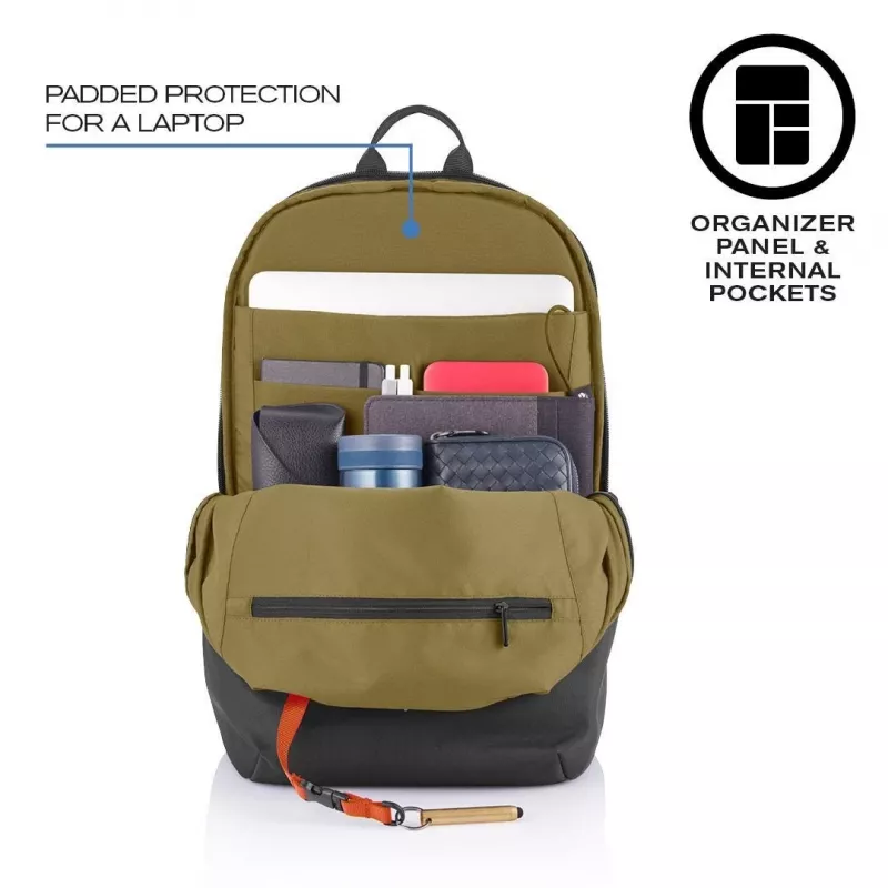 Plecak casualowy XDDESIGN Bobby Soft z komorą na notebooka 15,6 cala, 16 l, PET, czarny