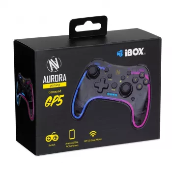 Kontroler do gier iBox IGP5 Czarny Bluetooth Gamepad Analogowy/Cyfrowy Android, Nintendo Switch, Nintendo Switch Lite, Nintendo Switch OLED, PC, iOS