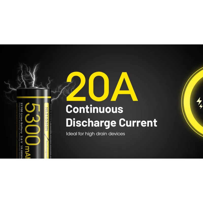 BATERIA AKUMULATOROWA LI-ION 3,6 V/NL2153HPI (5300 MAH) NITECORE