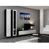Cama pełna Szafka VIGO '180' 180/40/30 biały/czarny połysk