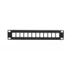 Patch panel Extralink 12-port UTP 10 cali, obudowa metalowa, czarny