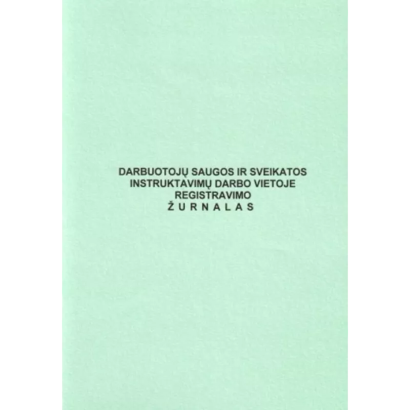 Dziennik instrukcji BHP, A4, 24 strony (0720-024)