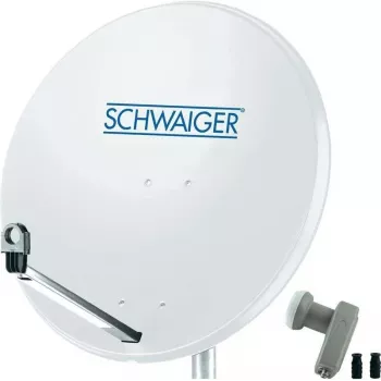 Antena satelitarna SCHWAIGER SPI9960SET2 80 cm z konwerterem twin LNB dla 2 uczestników