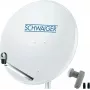 Antena satelitarna SCHWAIGER SPI9960SET2 80 cm z konwerterem twin LNB dla 2 uczestników