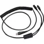 Honeywell - Tastaturweiche / Kabel sieciowy - RJ-45 (M) - PS/2, 6-pin, zasilanie - 3,0 m - nawojowe - Czarny (CBL-720-300-C00)
