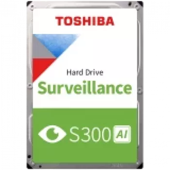 HDD do monitoringu wizyjnego TOSHIBA S300 AI 8TB CMR, 3,5'', 512MB, 7200RPM, SATA, 64 kamery, 24/7, TBW: 550