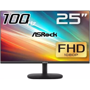 ASRock | Monitor | CL25FF | 24,5 cala | IPS | 16:9 | 100 Hz | 1 ms | 1 port HDMI | Czarny