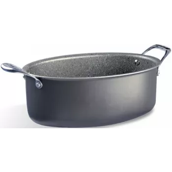 Garnek Pensofal Invictum Professional Oval 32 cm z 2 uchwytami i szklaną pokrywą