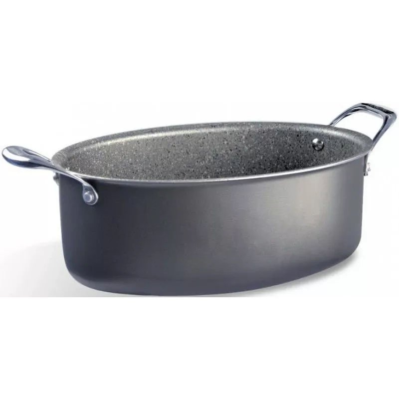 Garnek Pensofal Invictum Professional Oval 32 cm z 2 uchwytami i szklaną pokrywą