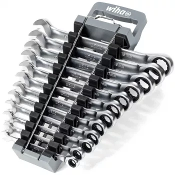 Zestaw kluczy oczkowych Wiha 44665 — 13 sztuk, metryczne 8–19 mm