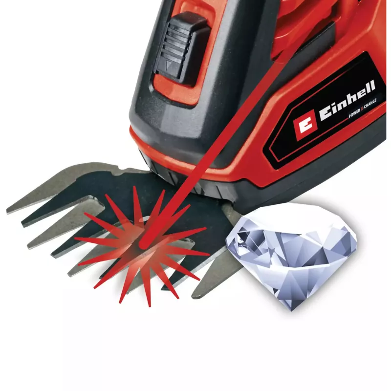 Nożyce do trawy i krzewów EINHELL GE-CG 18/100 Li 18 V Li‑Ion 2,5 Ah — bezprzewodowe nożyce tnące 100 mm