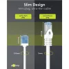 Goobay Ultra-Flexible CAT 6A kabel krosowy cienki U/UTP biały - extra-short plug (74288)