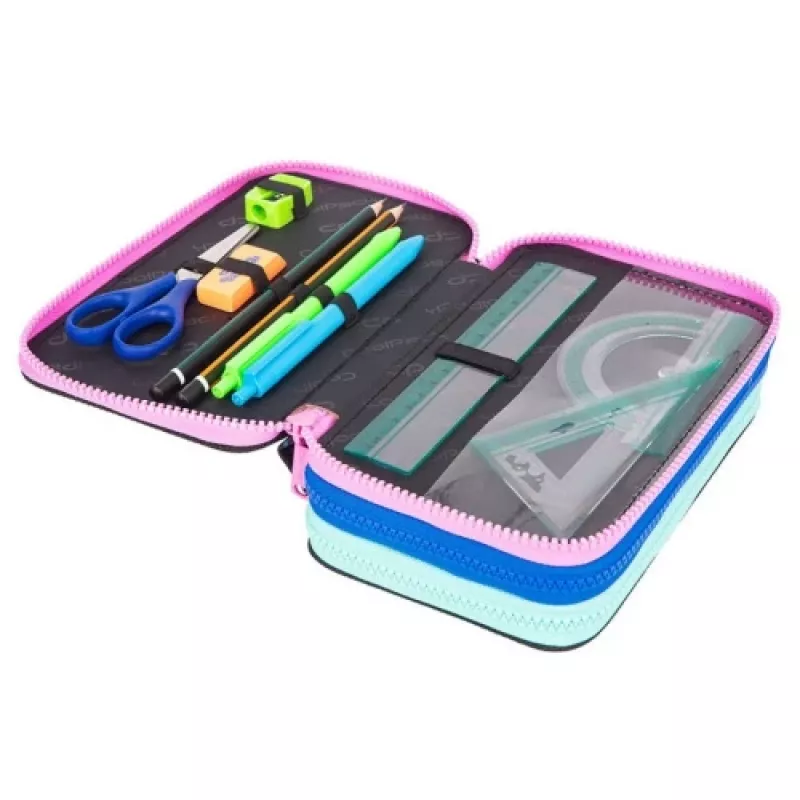Trzypiętrowy piórnik z wyposażeniem CoolPack Jumper 3 TENNIS STAR