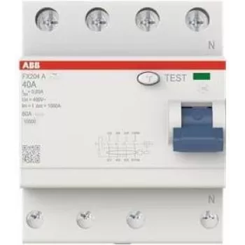 Wyłącznik różnicowoprądowy ABB FX204A-40/0.03 4P Typ A 40A 30mA (2CSF204165R1400)