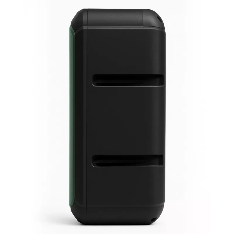 Przenośny głośnik stereo SQUEAK SQ1009 — Bluetooth 5.3, 45 W RMS, 10h bateria, FM, USB, AUX, LED, 1800 mAh, czarny