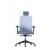 Up Up Athene ergonomiczne krzesło biurowe Czarna, Szara + Niebieska tkanina