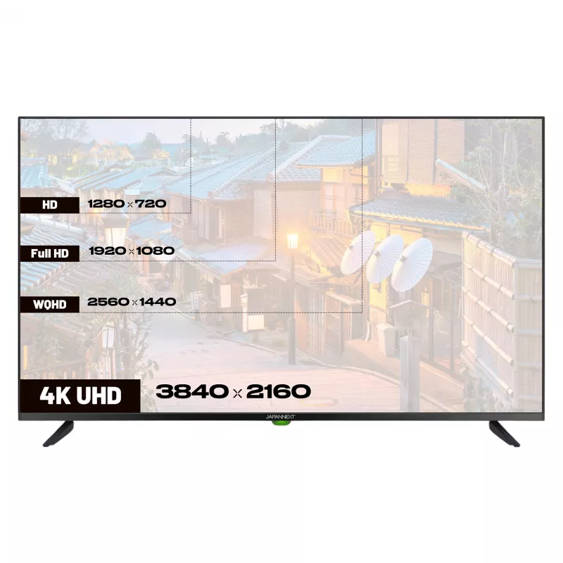 109,2cm/43 (3840x2160) JAPANNEXT JN-IPS430UHD60F 16:9 IPS 60Hz HDMI USB WLAN Głośnik Czarny