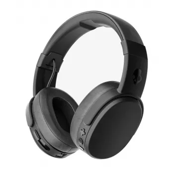 Zestaw słuchawkowy Skullcandy Crusher Wireless — czarny, binauralny nauszny, Bluetooth i 3,5 mm, składany, bateria 40 h
