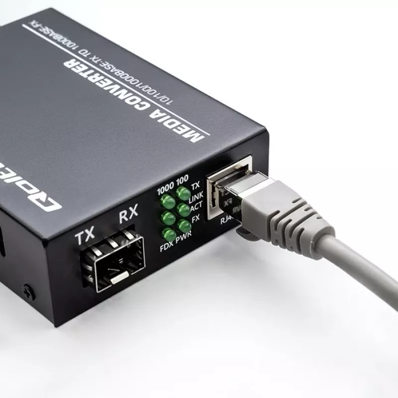 Konwerter mediów PRZEŁĄCZNIK Ethernet 1x RJ45 1x SFP